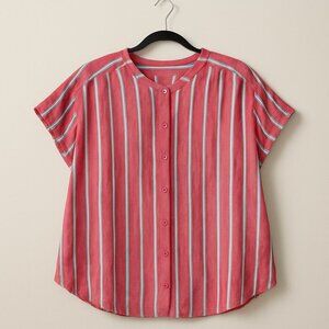Universal Thread Striped Button-Up Blouse | XXL | Gently Used